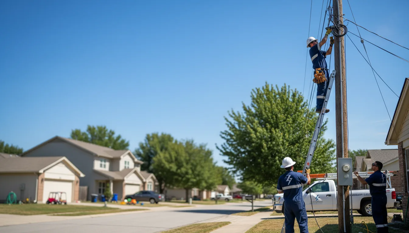 Residential electrician providing installation services in Means, KY